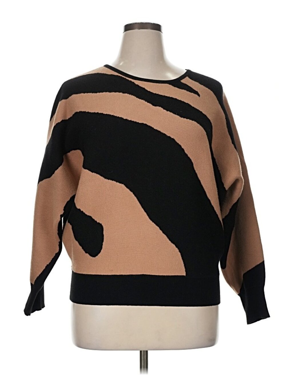Carmen Carmen Marc Valvo Abstract Knit Top – Size XL - Picture 3 of 6